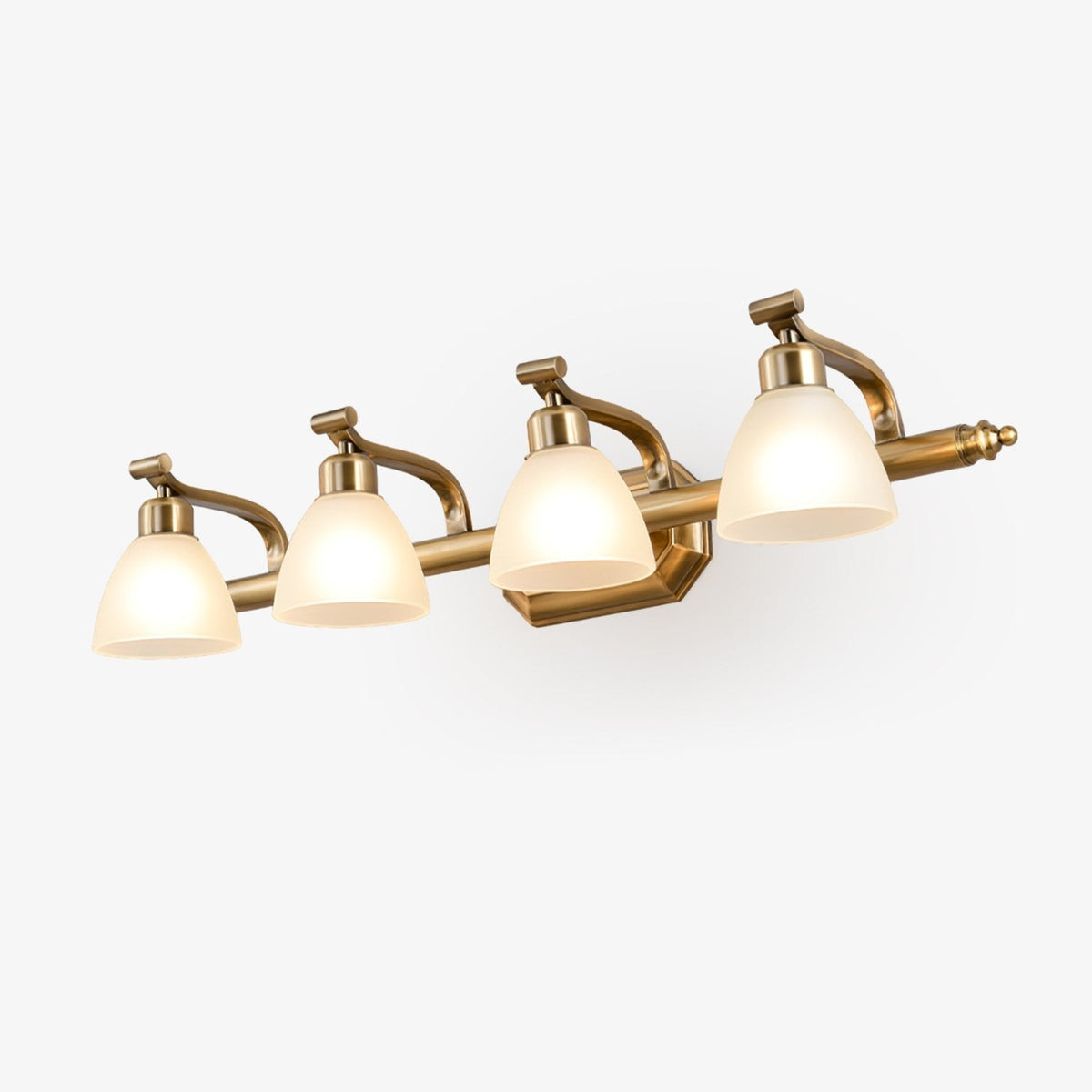 Colaeus Classic Art Bad-Glas-Wandleuchte