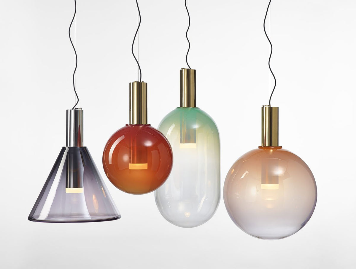 Aeris Minimalistische Pendelleuchte aus Glas