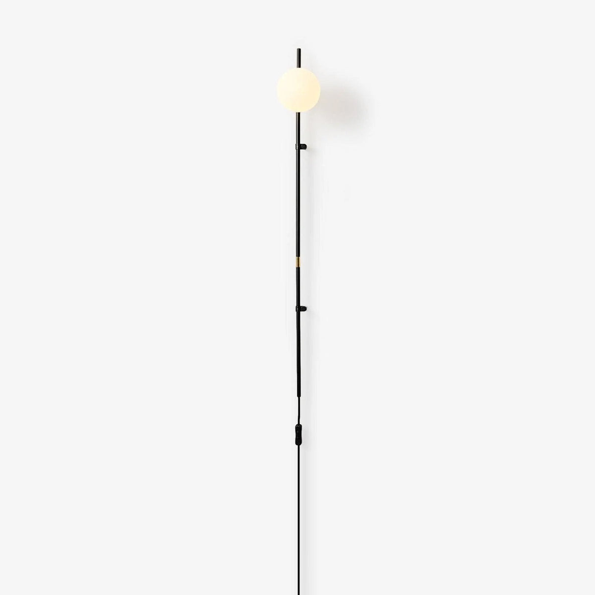 Curaeion zeitgenössische minimalistische Wandleuchte aus Glas mit US-Stecker