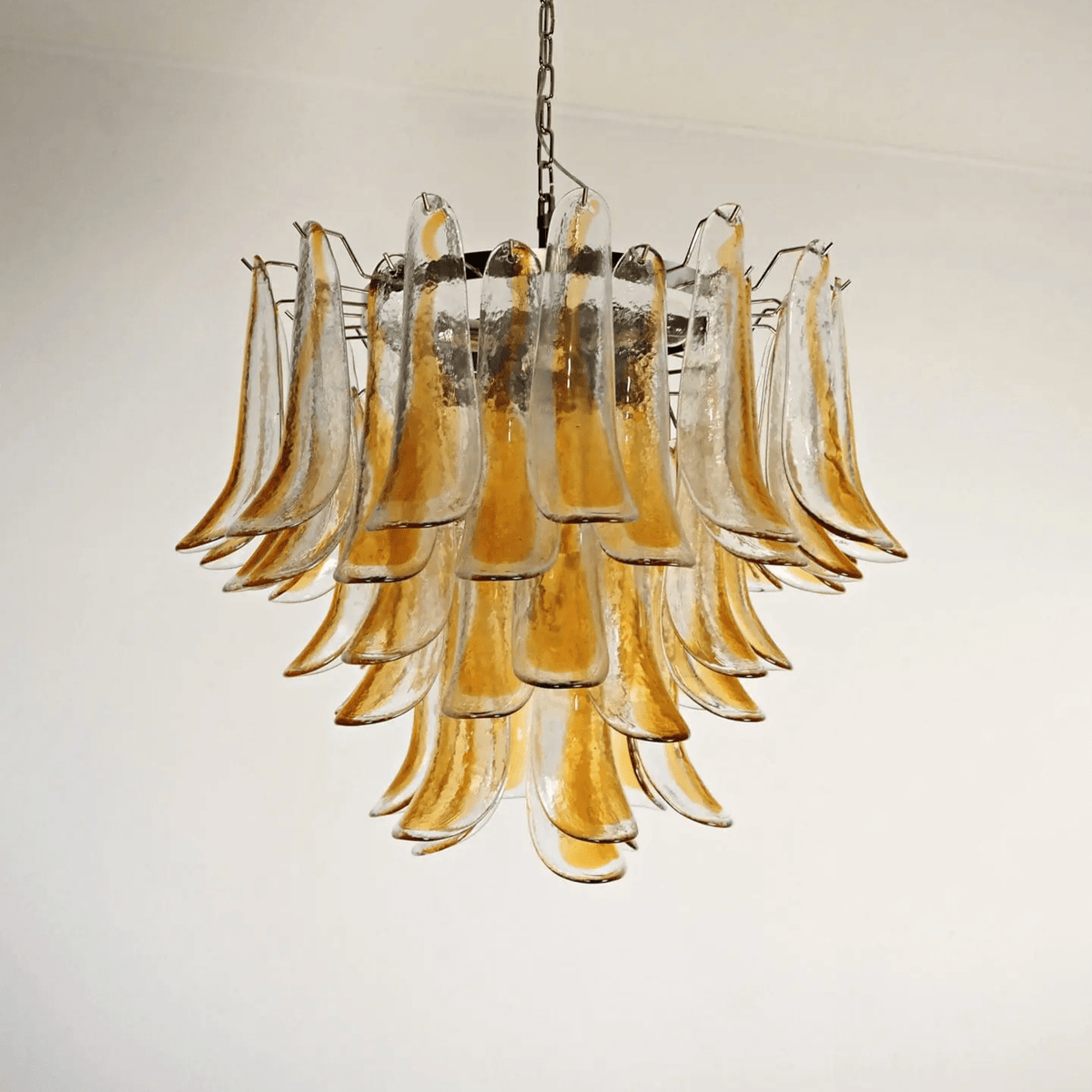 Eiroeon Kronleuchter Murano-Glas mehrstufig italienisch