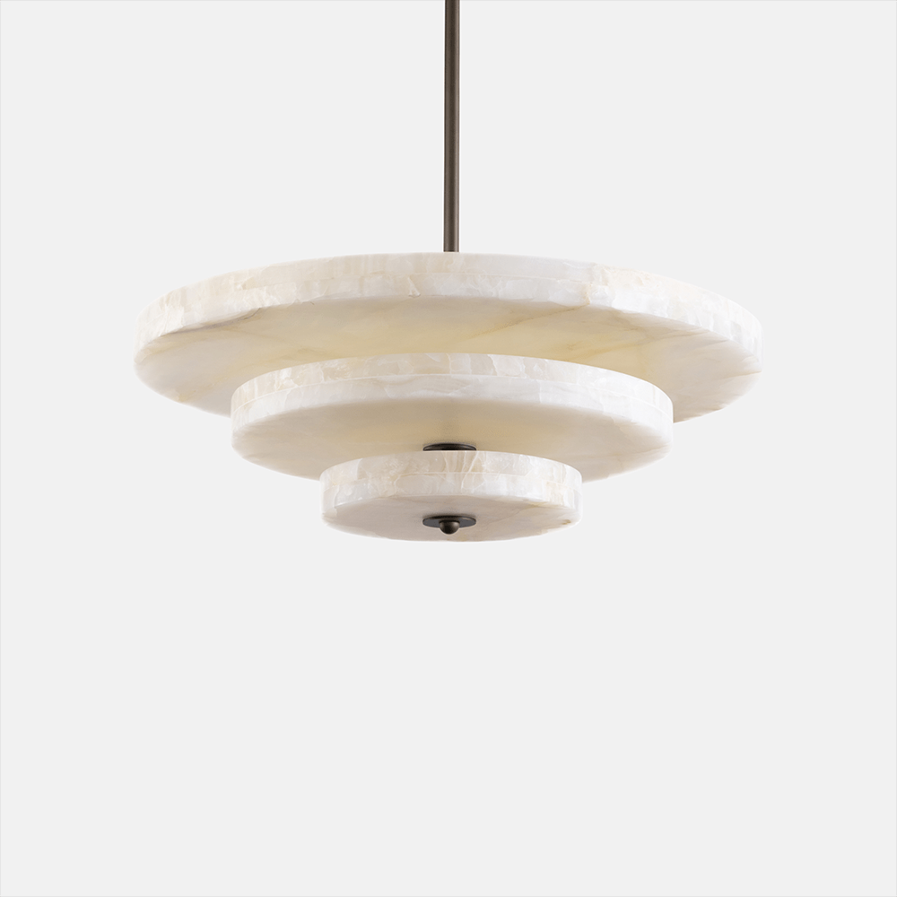Nivoreria Minimalistische Alabaster-Pendelleuchte