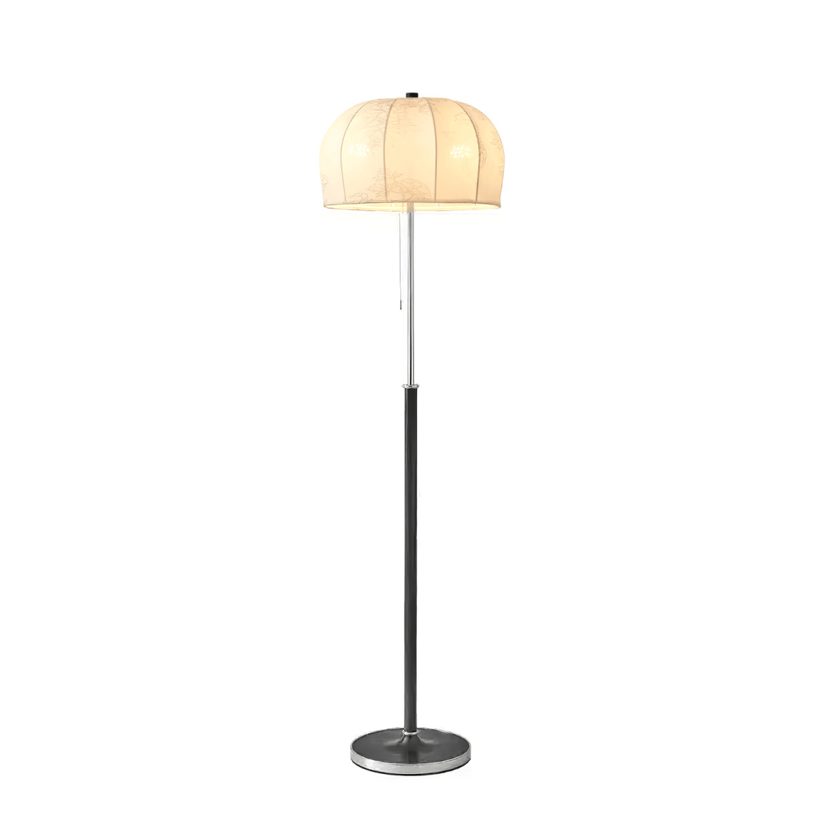 Cularo Stoff-Holz-Stehleuchte