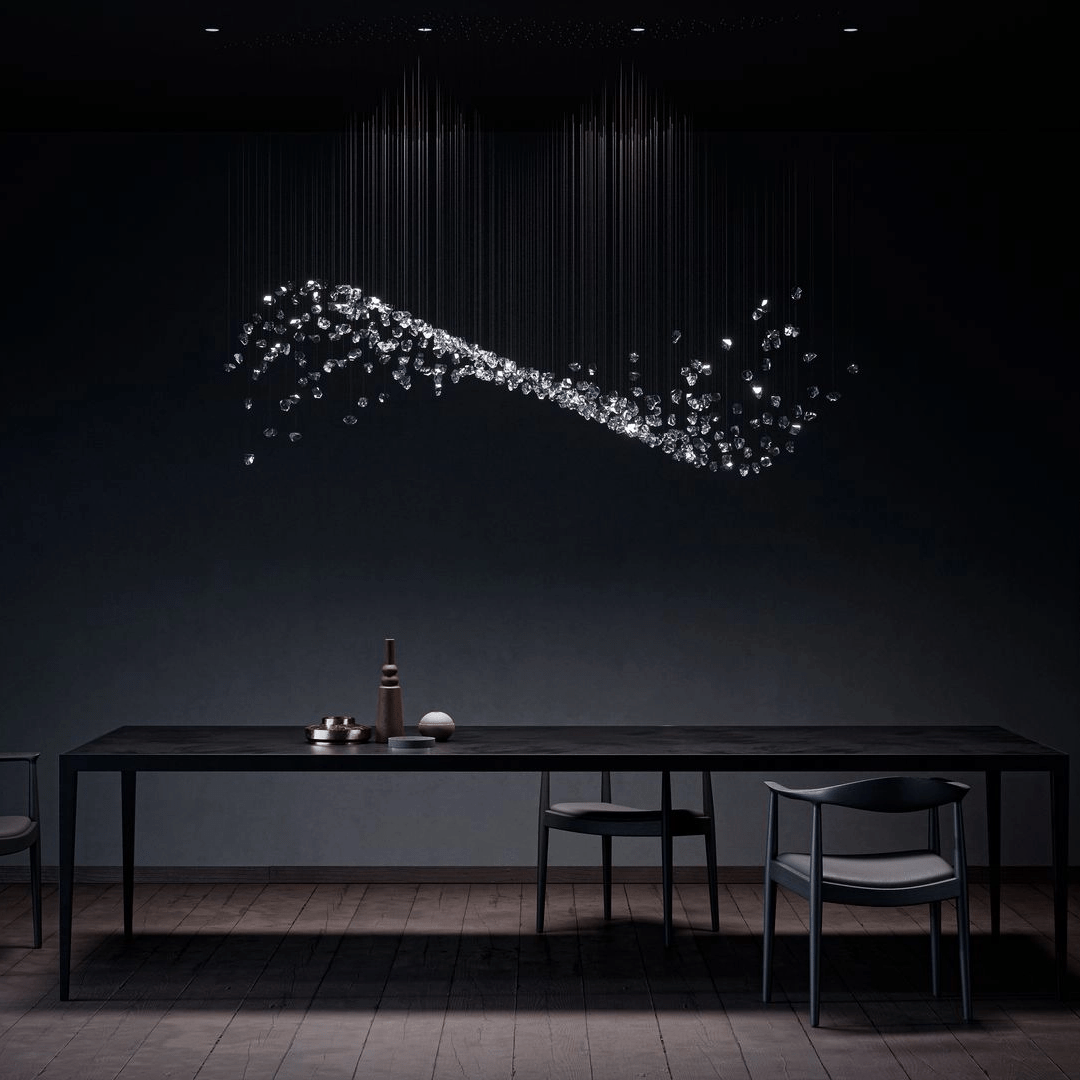 OreStone Grand Quartz Kristall Kronleuchter anpassbar