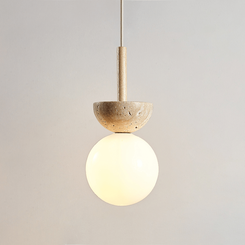 Calixen Travertine Half Duo Pendelleuchte