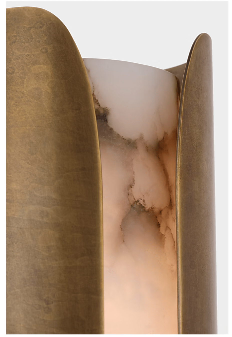 Veltharo Cradled Alabaster-Wandleuchte