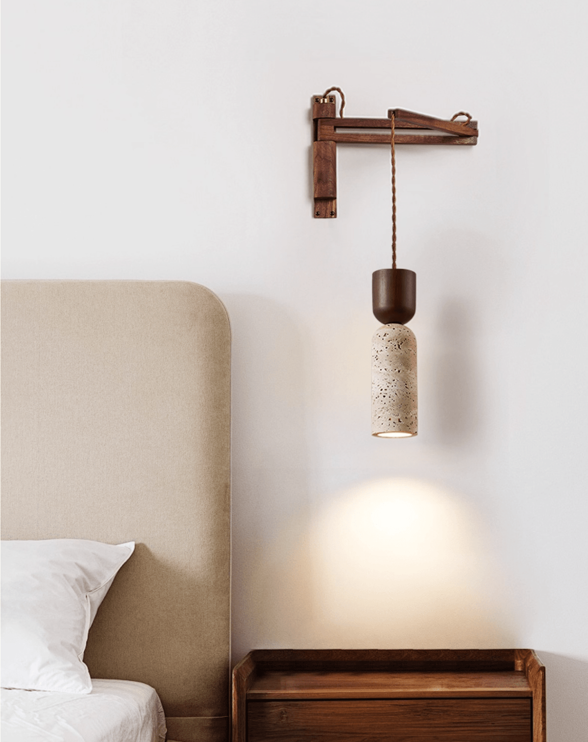 Lestemore Travertine Fusion Wandleuchte