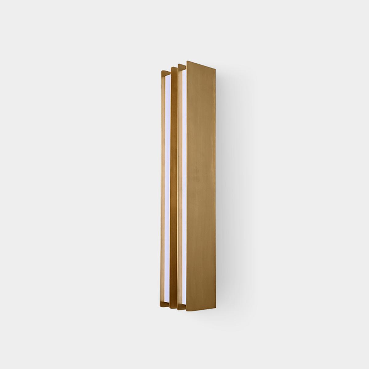 Vincent Minimalistische Messing-Wandleuchte mit geschichteten Klingen