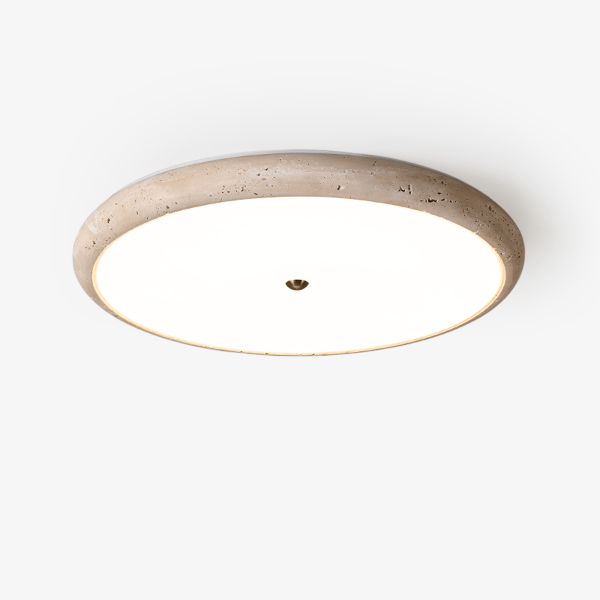 Taveria Travertine Halo flache Deckenleuchte