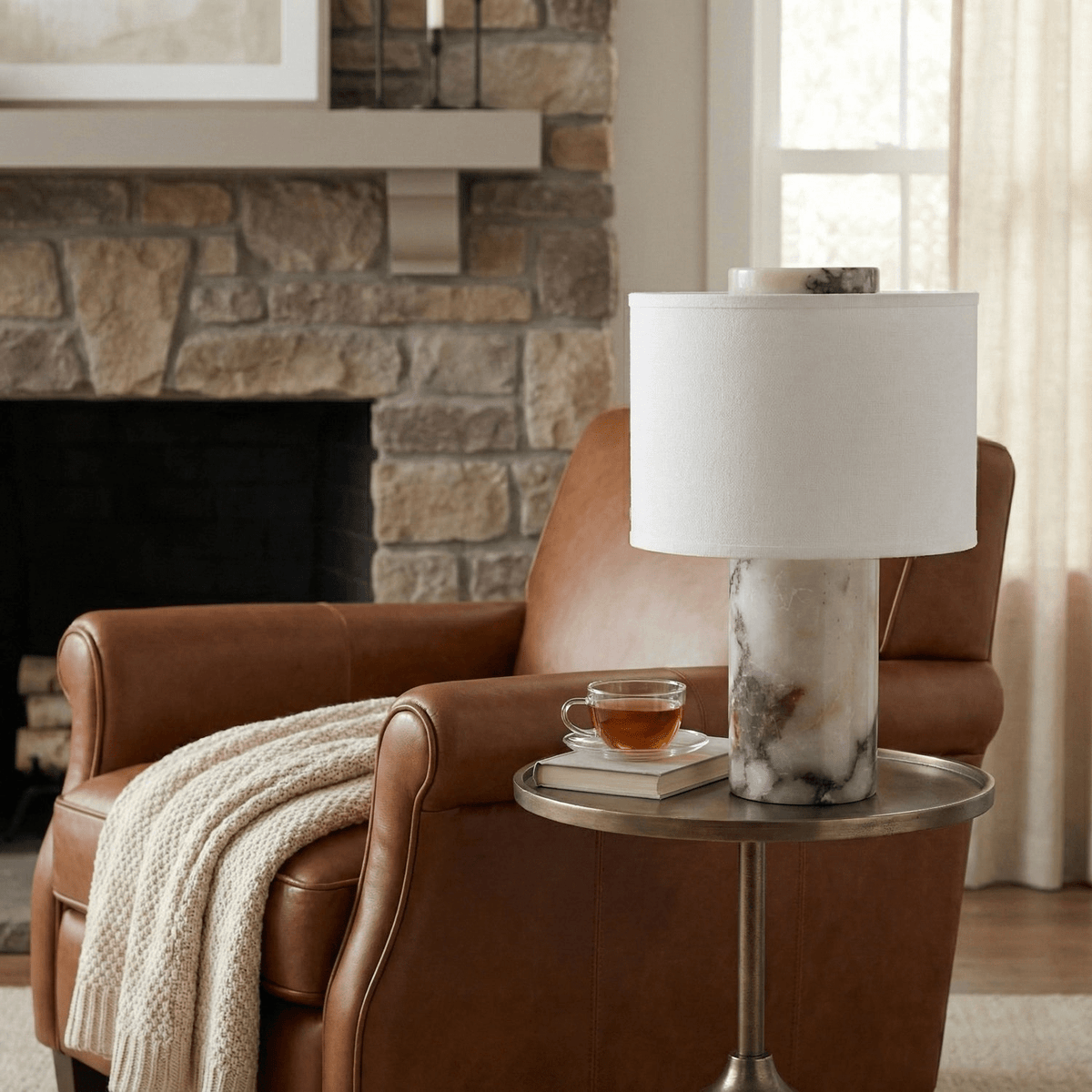 Eros Lumivor Elegante Marmor-Tischlampe