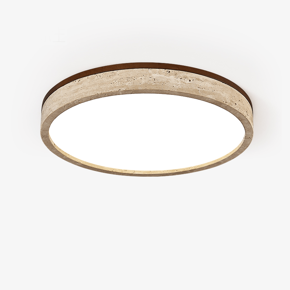 Xoan Glowly Travertine Halo runde Deckenleuchte