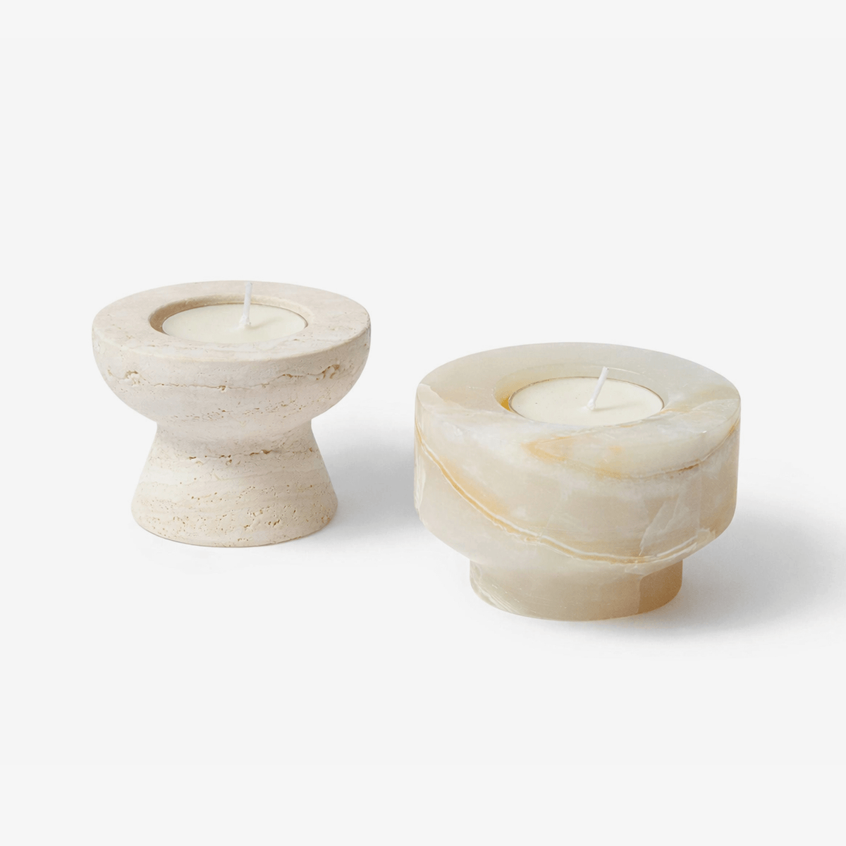 Nerinise Stone Halo Kerzenhalter-Set