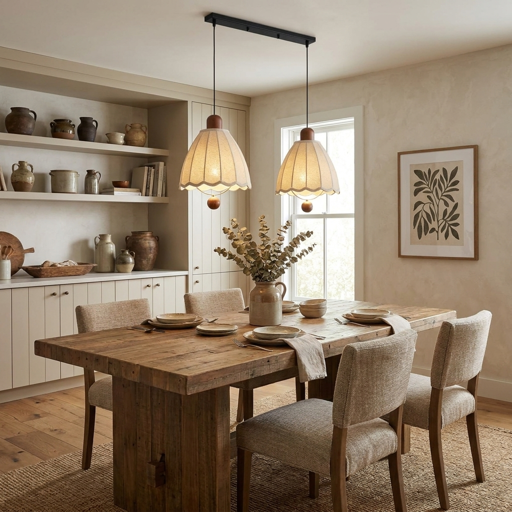 Finscombe Stoff-Pendelleuchte