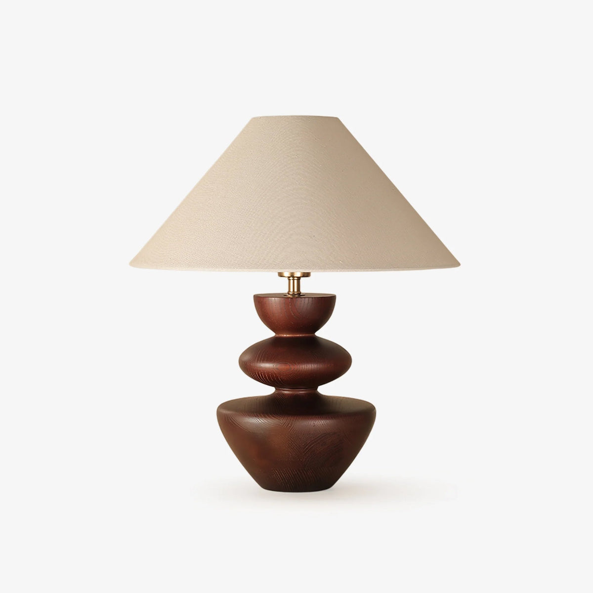 Joanne Tischlampe aus Holz im Vintage-Stil