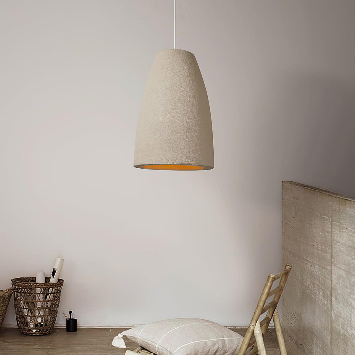 Avely Minimalistische Pendelleuchte in Beige
