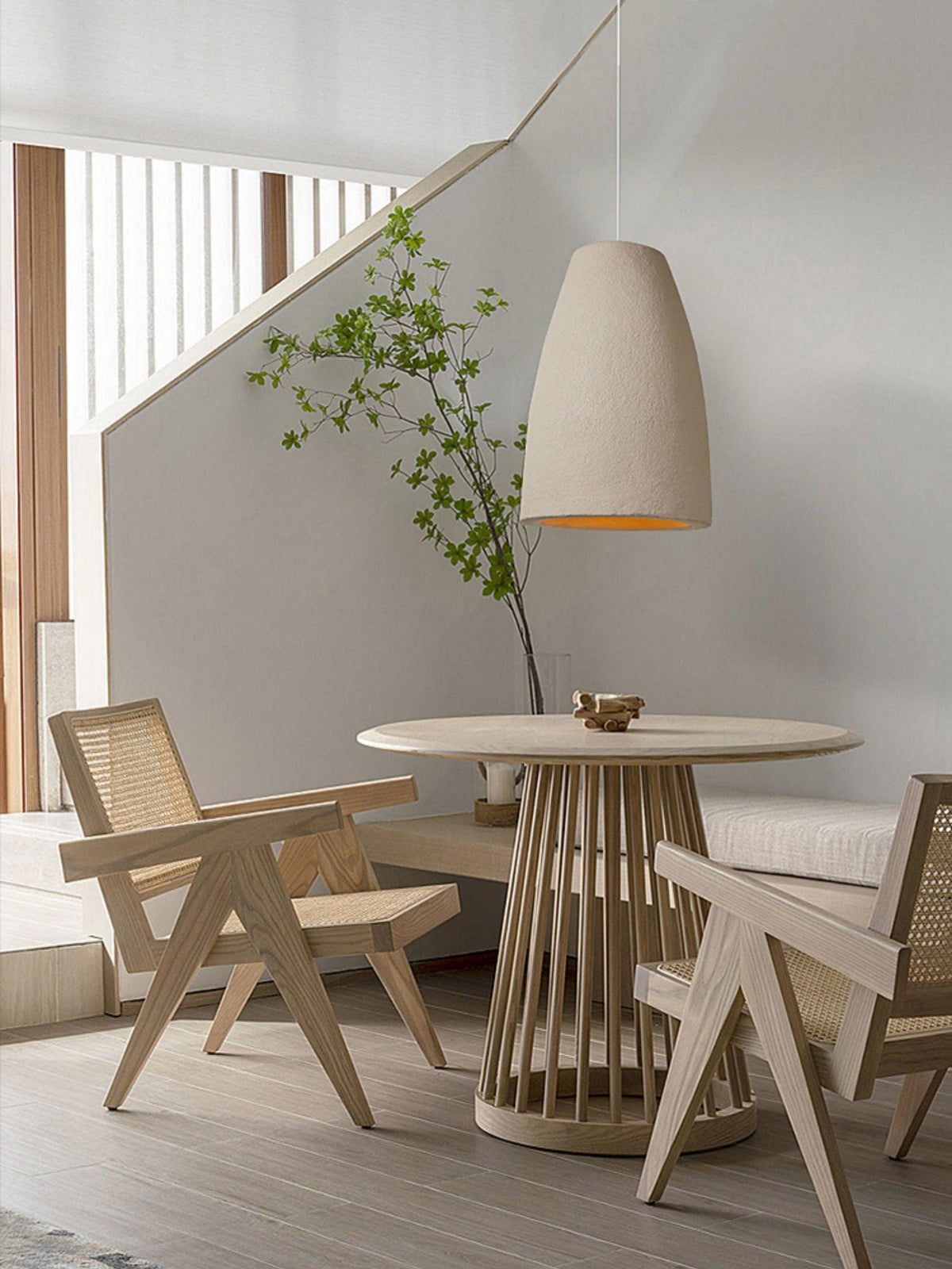 Avely Minimalistische Pendelleuchte in Beige