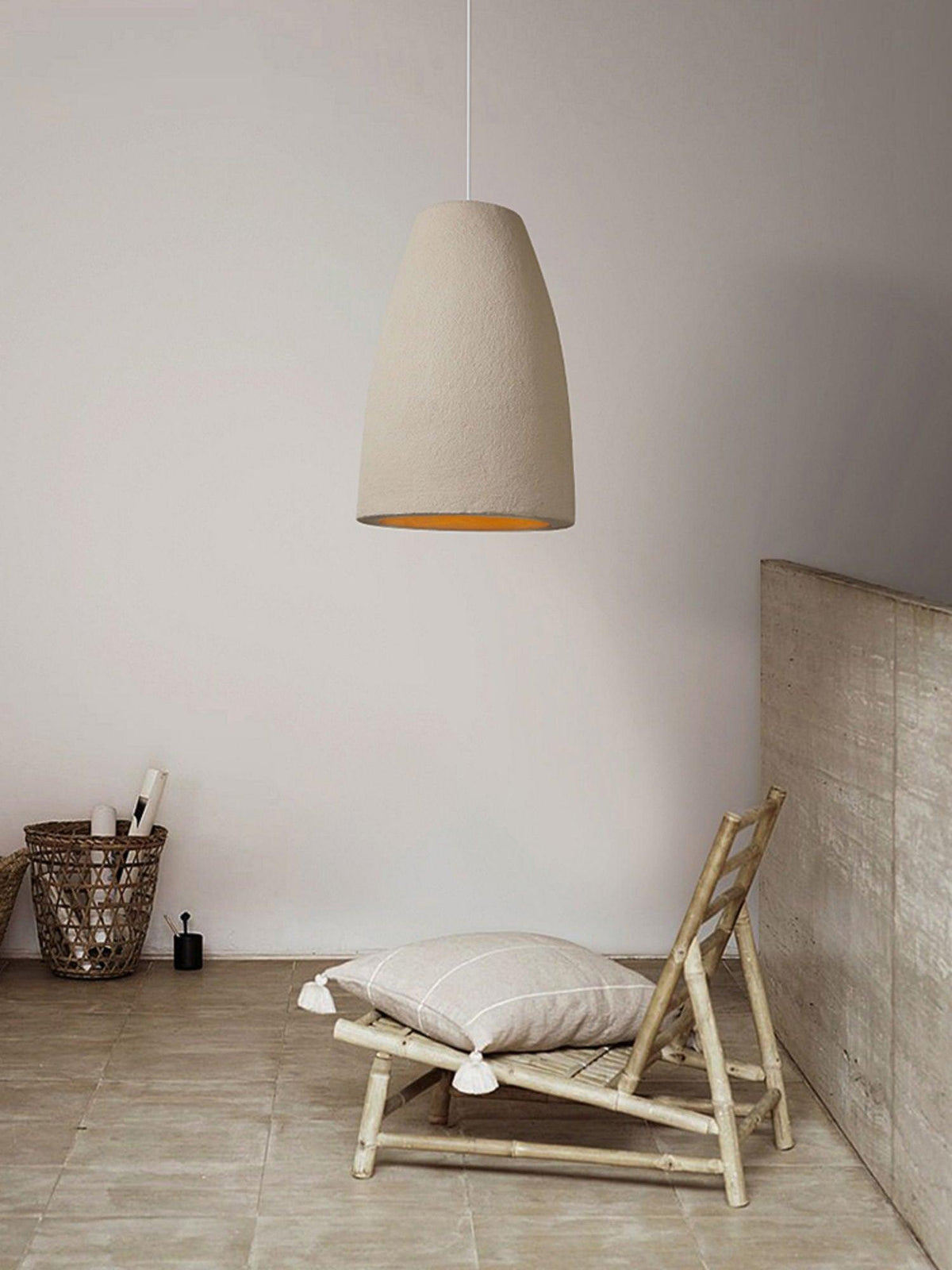 Avely Minimalistische Pendelleuchte in Beige