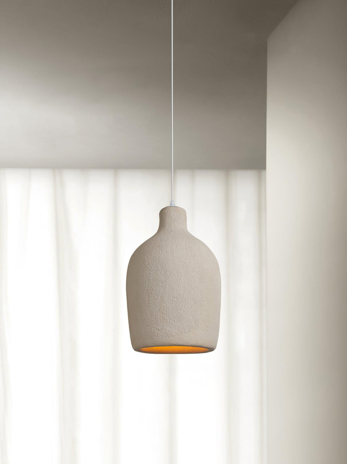 Avely Minimalistische Pendelleuchte in Beige