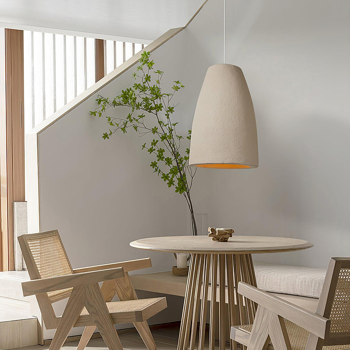 Avely Minimalistische Pendelleuchte in Beige