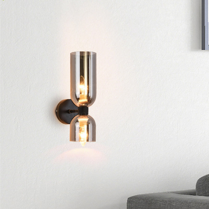 Valentina Modern LED Wandleuchte Blau/Grau/Weiß Metall Schlafzimmer