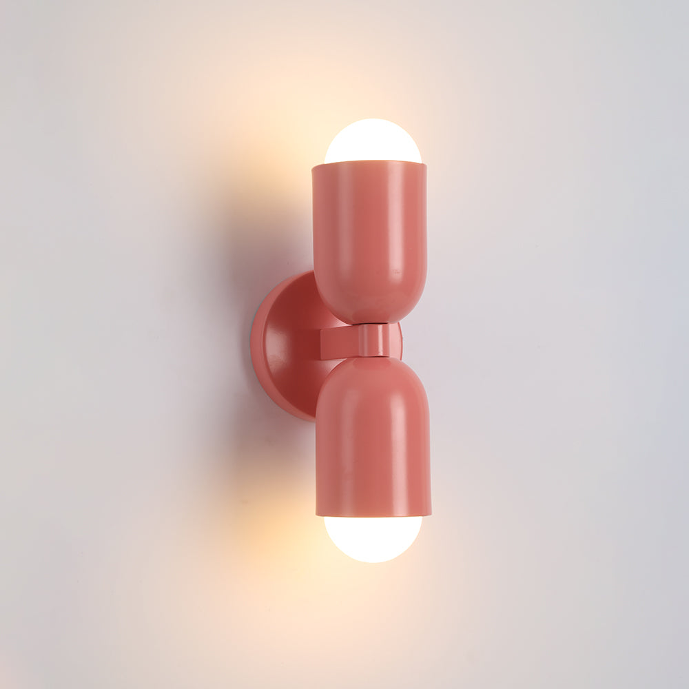 Aria Wandleuchte 2 Flamming Modern LED Schwarz Innen/Flur