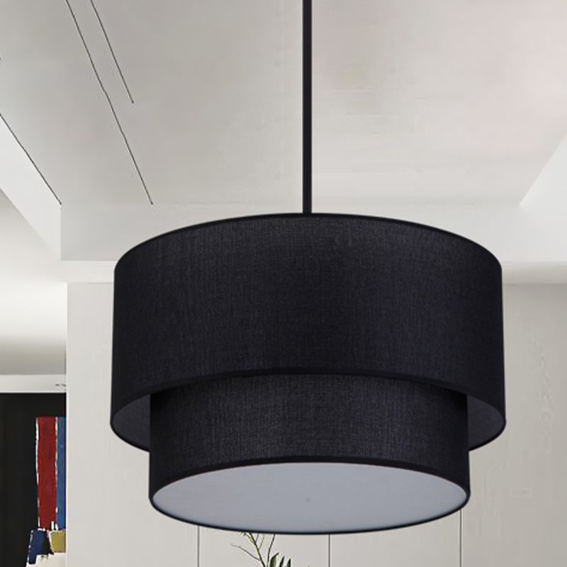 Ritta Minimalistisch Pendelleuchte aus Textil, 3 Farben