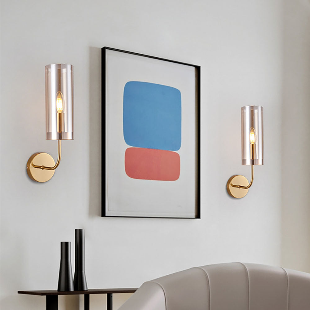 Arisha Nordic Post-Modern Wandleuchte 1/2 Leuchten Metall/Glas Wohnzimmer