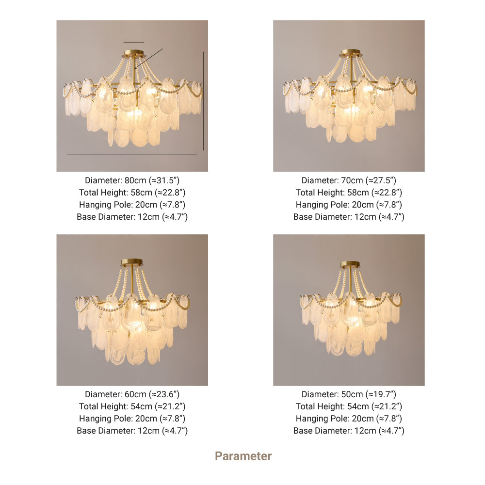 Kristy Vintage LED Kronleuchter Kerze Gold Esstisch/Schlaf/Wohnzimmer Metall Glas