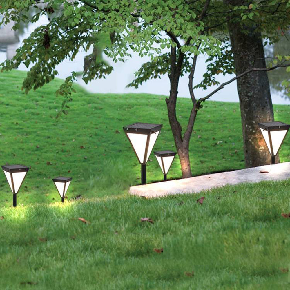 Ray Solar Außen-Wegeleuchte, Aluminium & Glas, Schwarz Garten/Terrasse