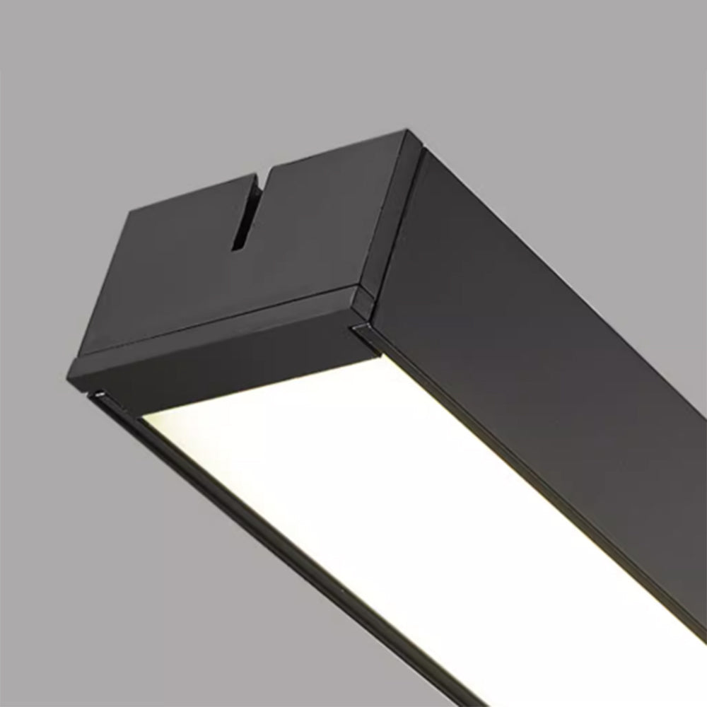 Arisha Minimalist Linear Acryl Pendelleuchte, Schwarz/Weiß, Wohnzimmer