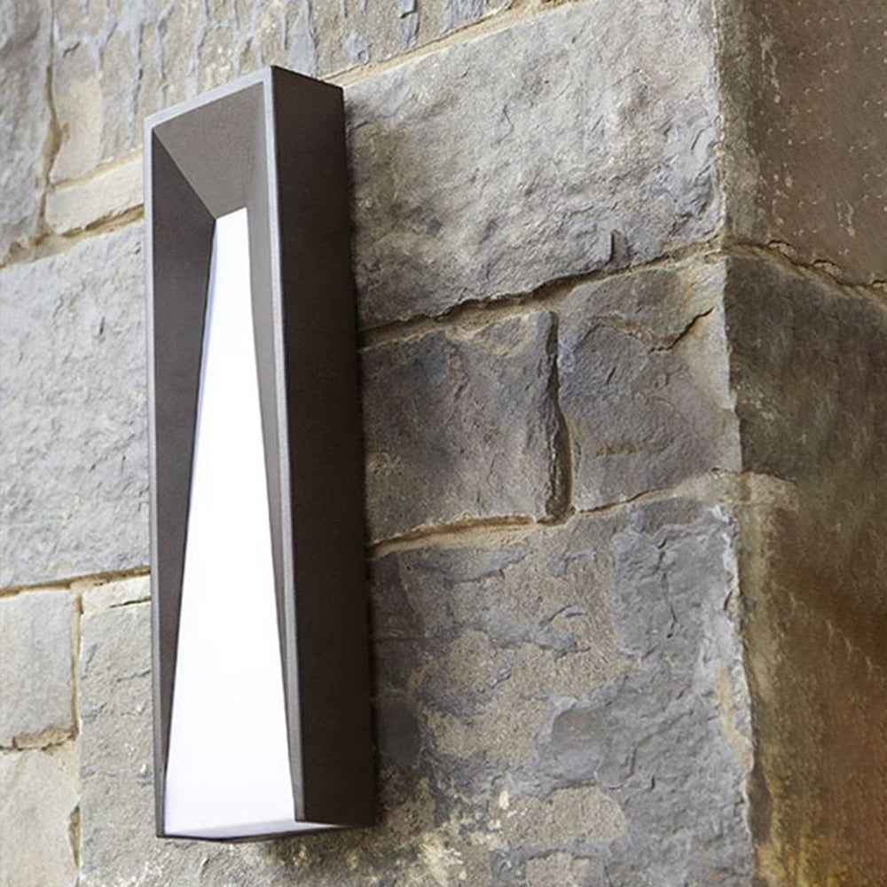 Ray Modern LED Außenwandleuchte Schwarz/Weiß Garten/Balkon/Terrasse Metall 42/56CM Lang