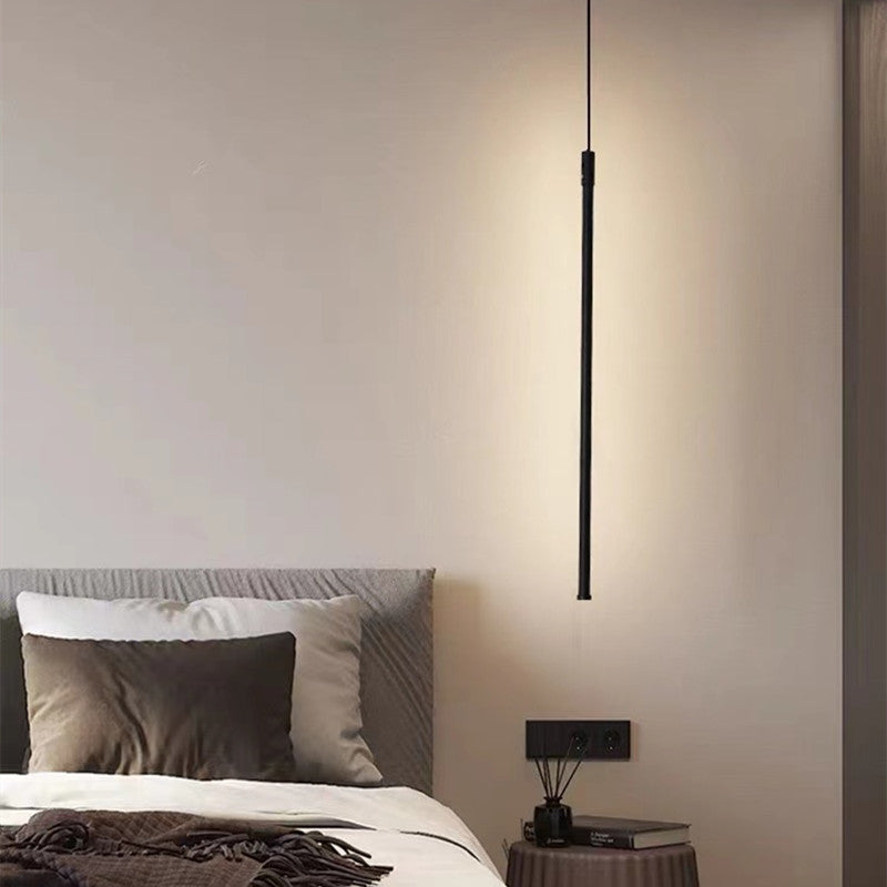 Arisha Modern LED Pendelleuchte Schwarz Metall Schlaf/Wohnzimmer