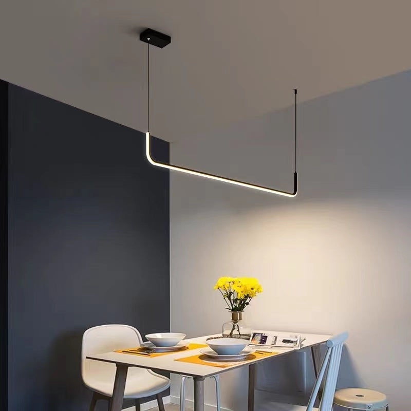 Arisha Modern LED Pendelleuchte Gold/Schwarz Metall Ess/Wohnzimmer