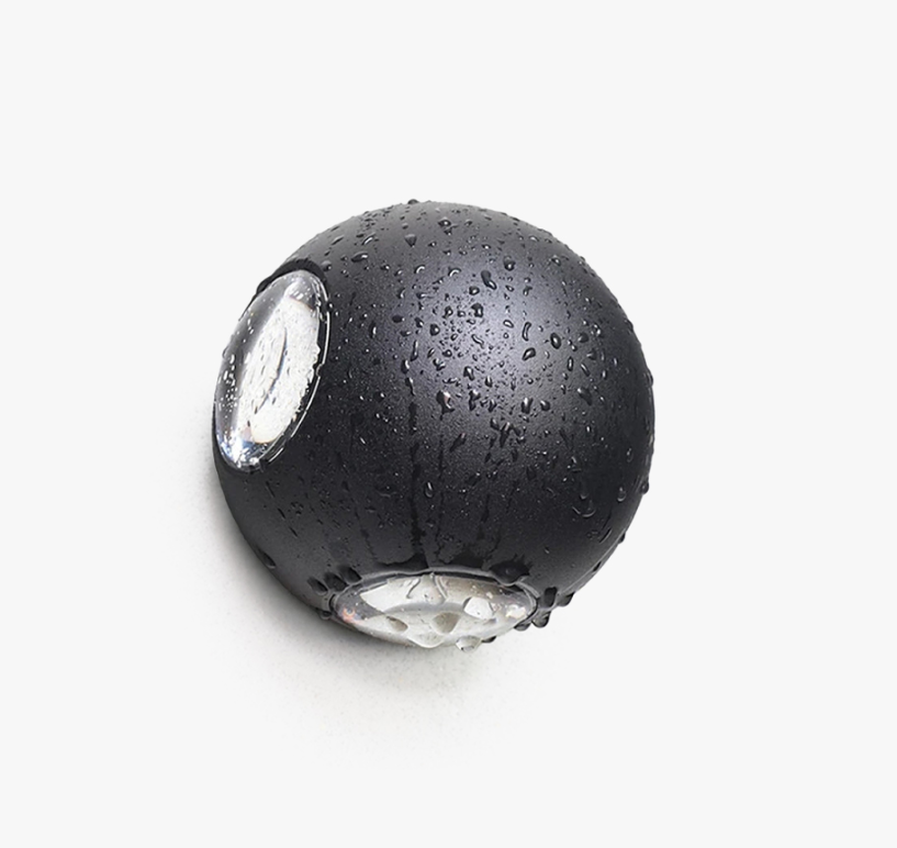 Ray Modern LED Wandleuchte Außen Schwarz Garten/Terrasse Metall