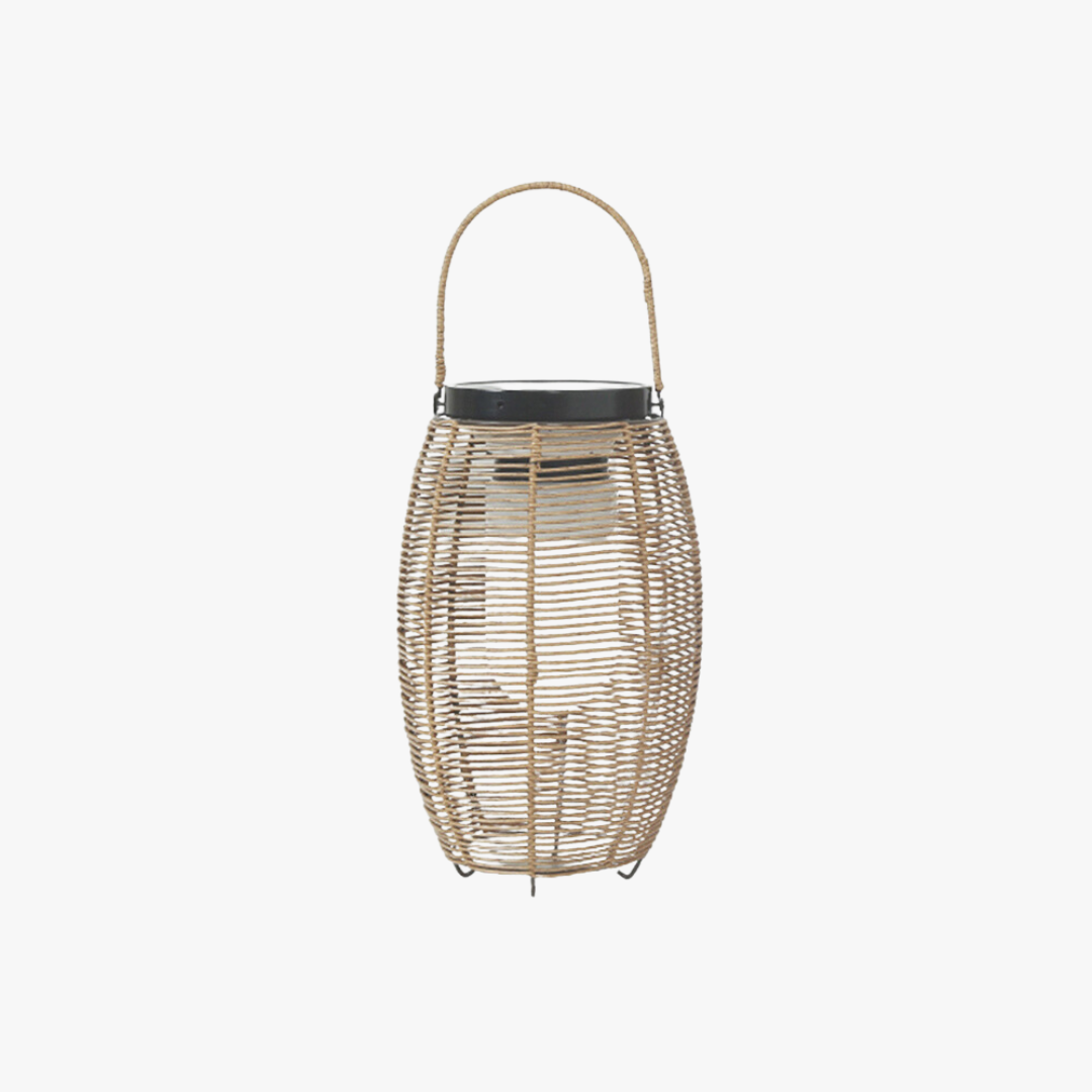 Ritta Vintage LED Außenleuchte Garten/Flur/Balkon Metall Rattan