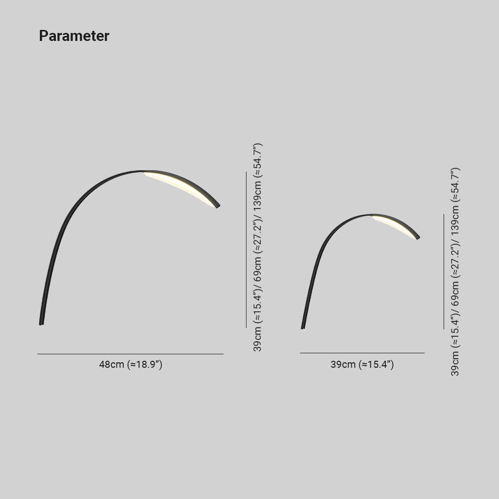 Ray Modern LED Außenleuchte Teichleuchte Schilf Schwarz Metall&Acryl 39/69/139CM Lang