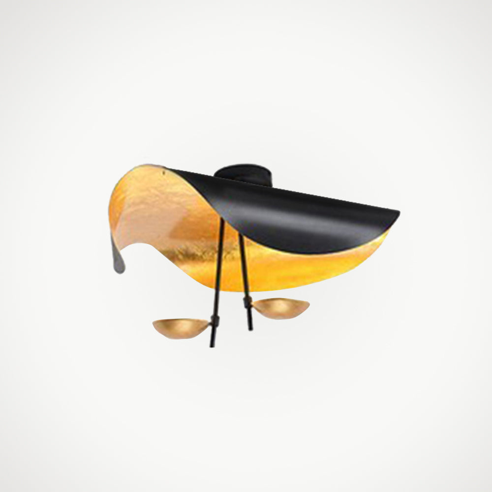 Arisha Design LED Pendelleuchte/Denkenleuchte Gold/Schwarz Wohnzimmer