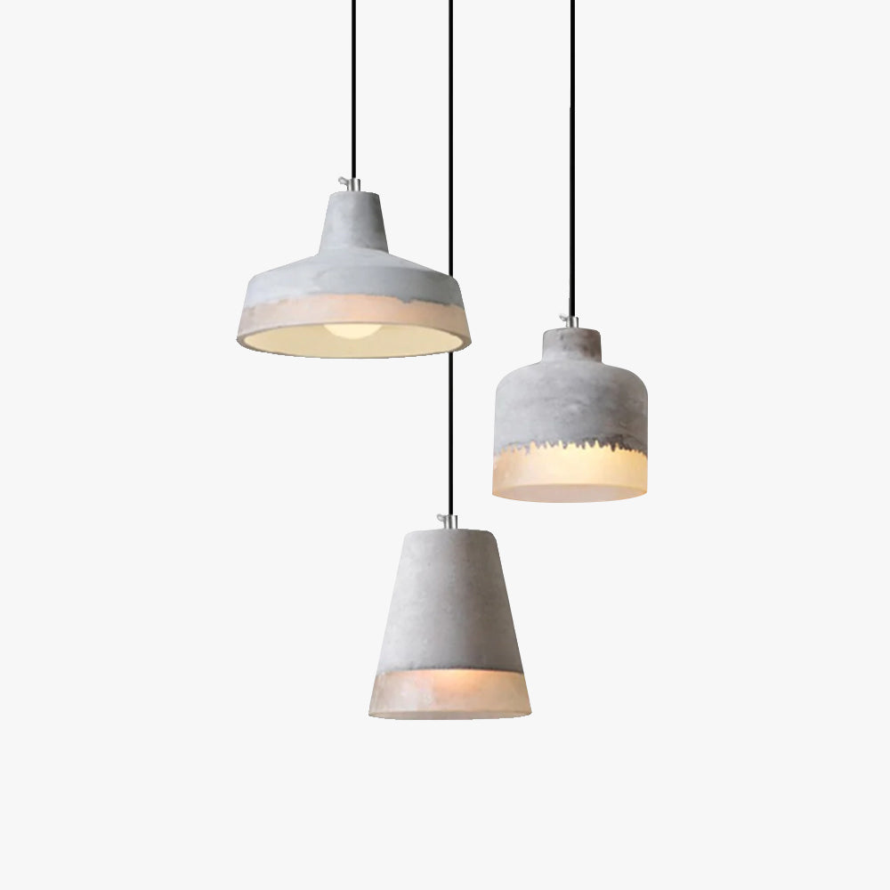 Avi Industrial LED Pendelleuchte Zement/Harz Bar Esszimmer