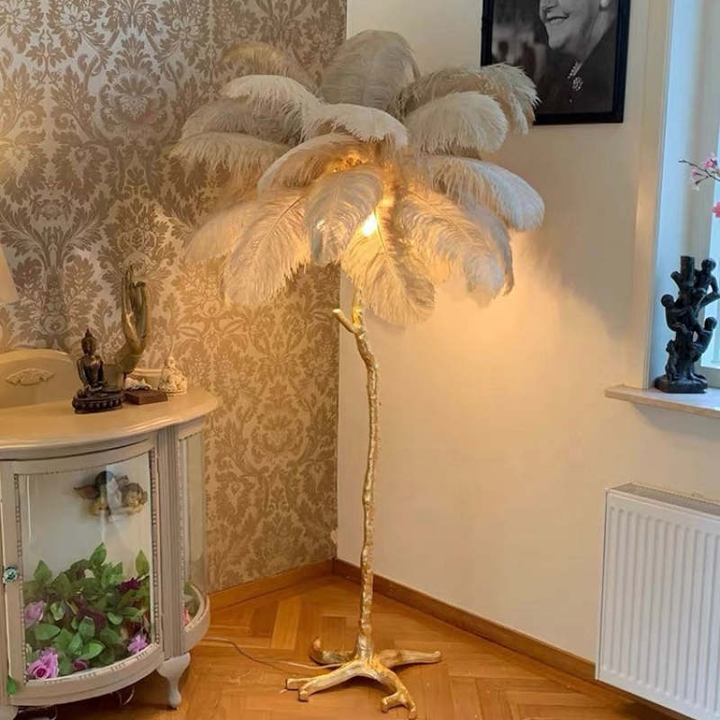 O'Moore Modern Mehrfarbig LED Stehlampe Feder Esszimmer/Wohnzimmer