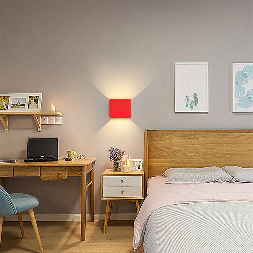 Aria Wandleuchte Schwarz/Weiß/Gelb/Grün/Rot Wohnzimmer/Schlafzimmer