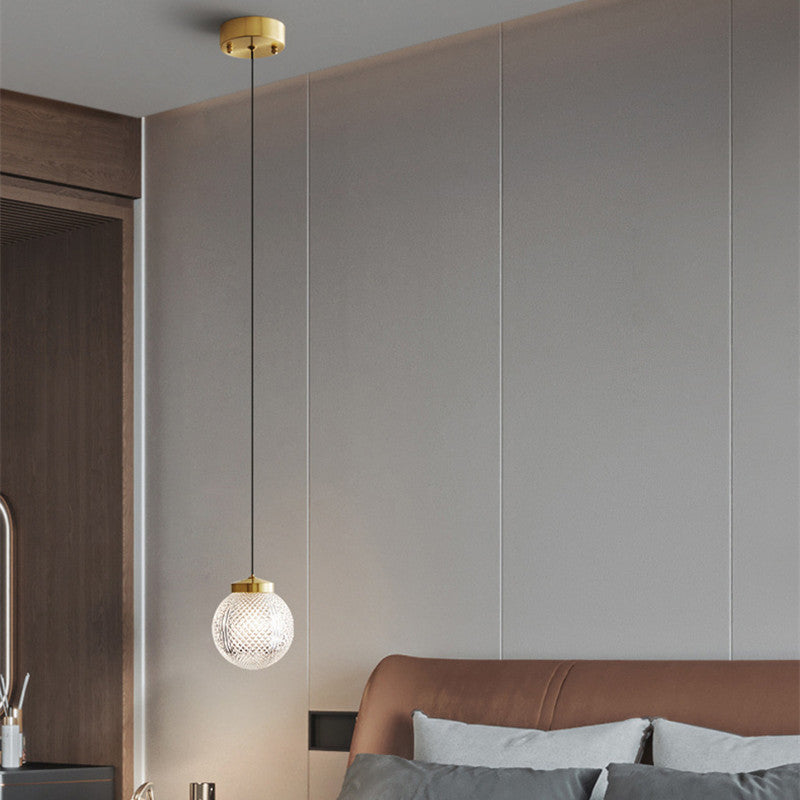 Valentina Moderne Pendelleuchte Kugel, Gold, Wohnzimmer, Metall Glas
