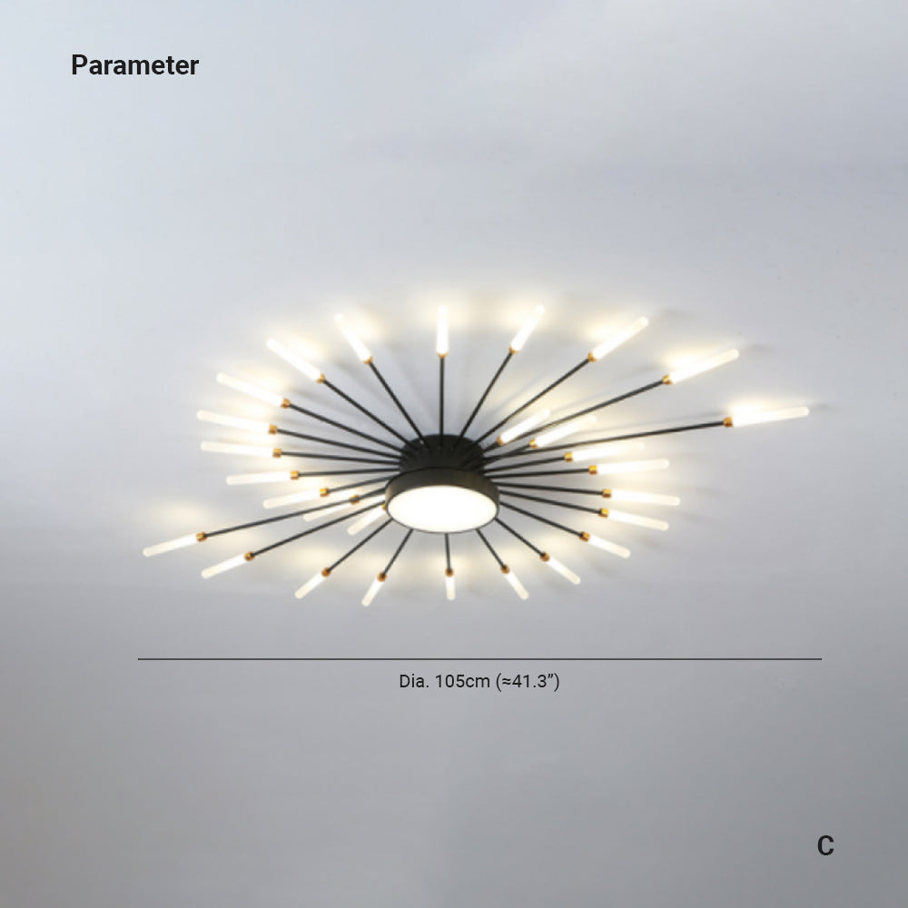 Arisha Deckenleuchte Feuerwerk Modern Design LED Wohnzimmer Schlafzimmer