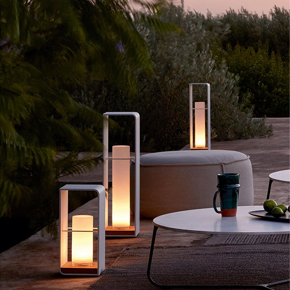 Ray Außenstehleuchte Minimalistisch Quadrat LED Metall Garten Flur