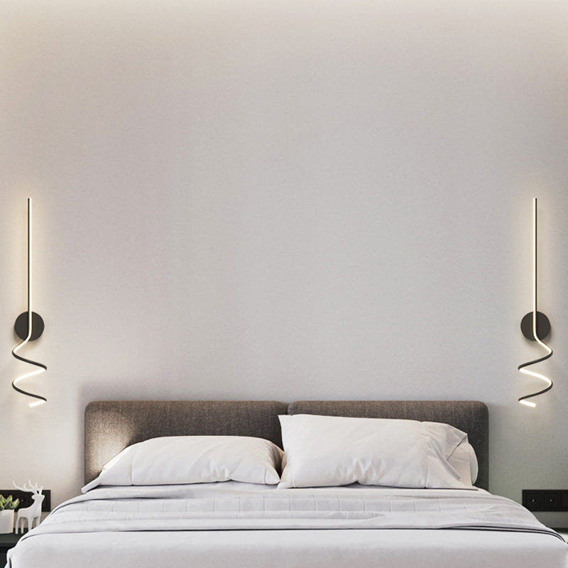 Arisha Minimalistische LED Wandleuchte Ess/Wohnzimmer Schwarz/Weiß