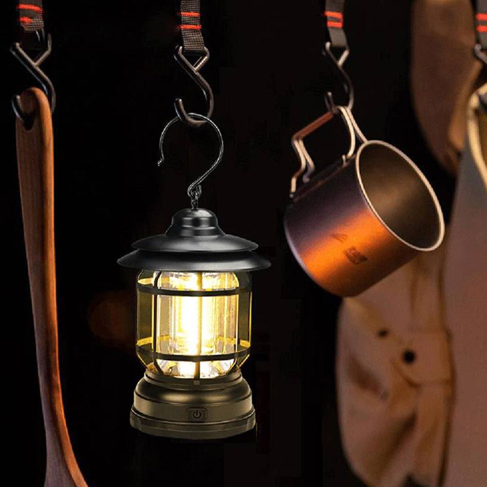 Silva Retro LED Außenleuchte Dimmbar Schwarz/Weiß Camping Harz Acryl 3 Farben 25CM Lang