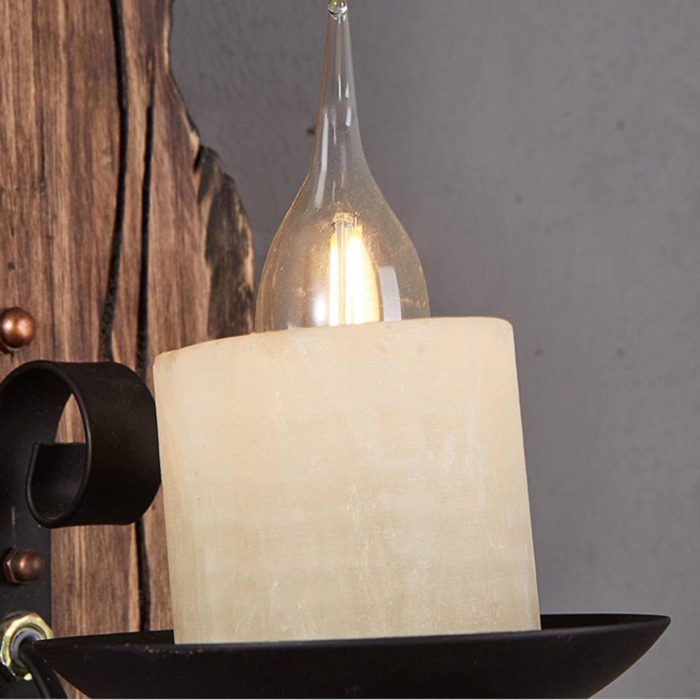 Epoch Moderne LED Wandleuchte Holz/Metall Wohnzimmer/schlafzimmer