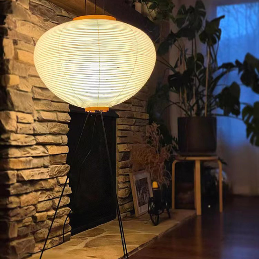 Ritta Minimalistische LED Stehleuchte Weiß Schlaf/Esszimmer Metall&Reispapier