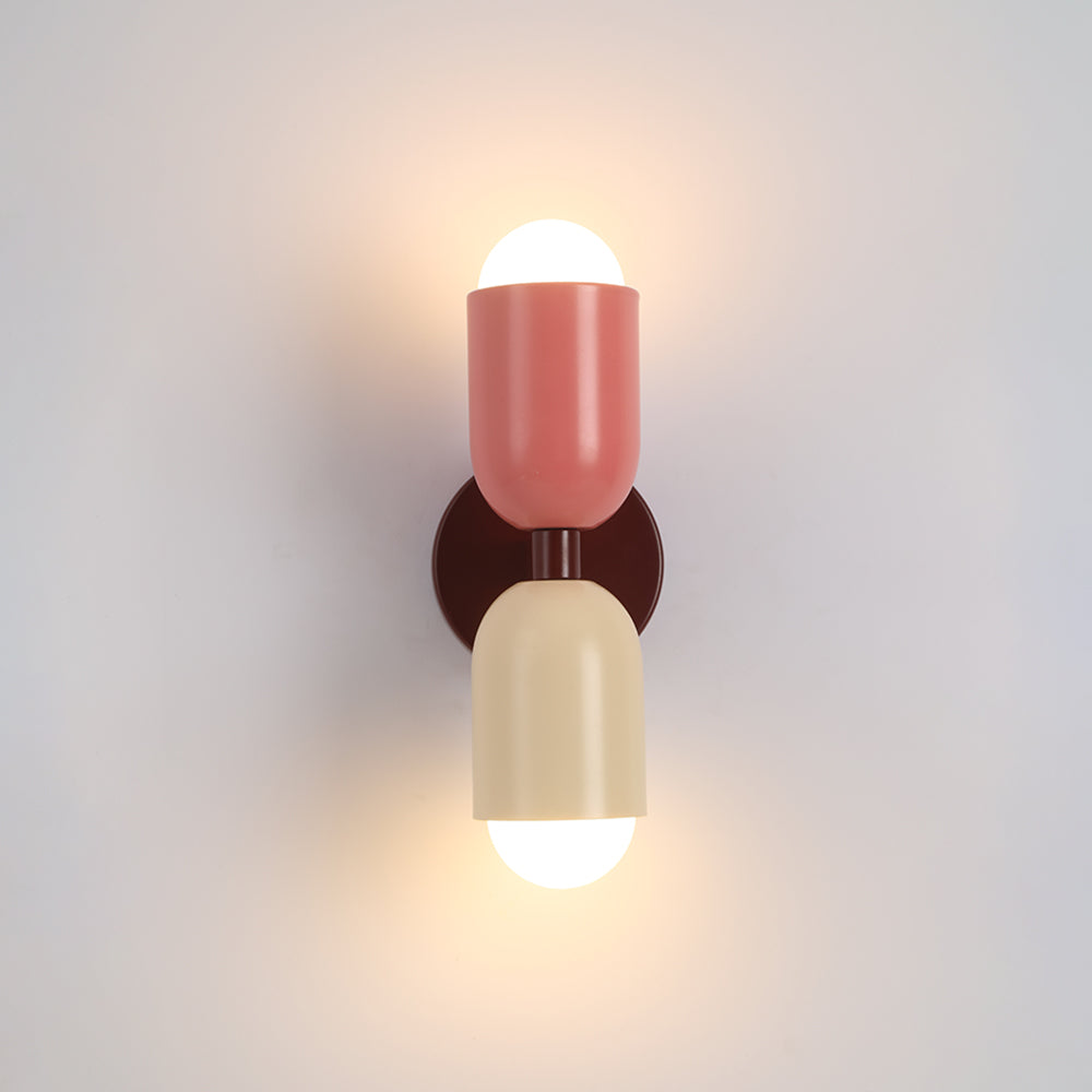 Aria Wandleuchte 2 Flamming Modern LED Schwarz Innen/Flur