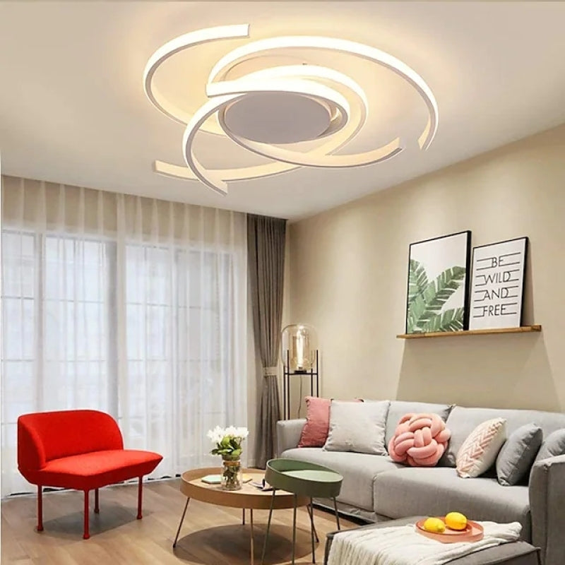 Arisha Moderne LED Deckenleuchte Metall Silikon Wohnzimmer Schlafzimmer