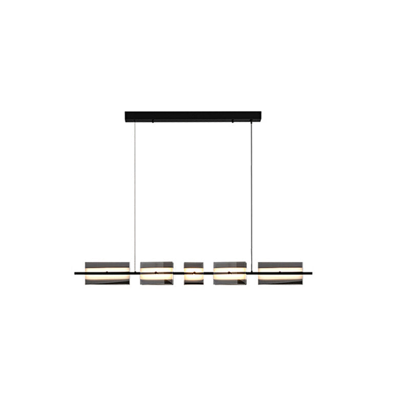 Arisha Modern Pendelleuchte Schwarz/Kupfer, Metall&Glas