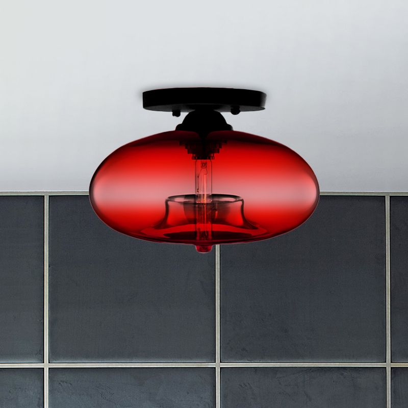 Arisha Kugel Deckenleuchte Rot/Braun/Bernstein/Blau/Silbergrau Wohn/Schlafzimmer